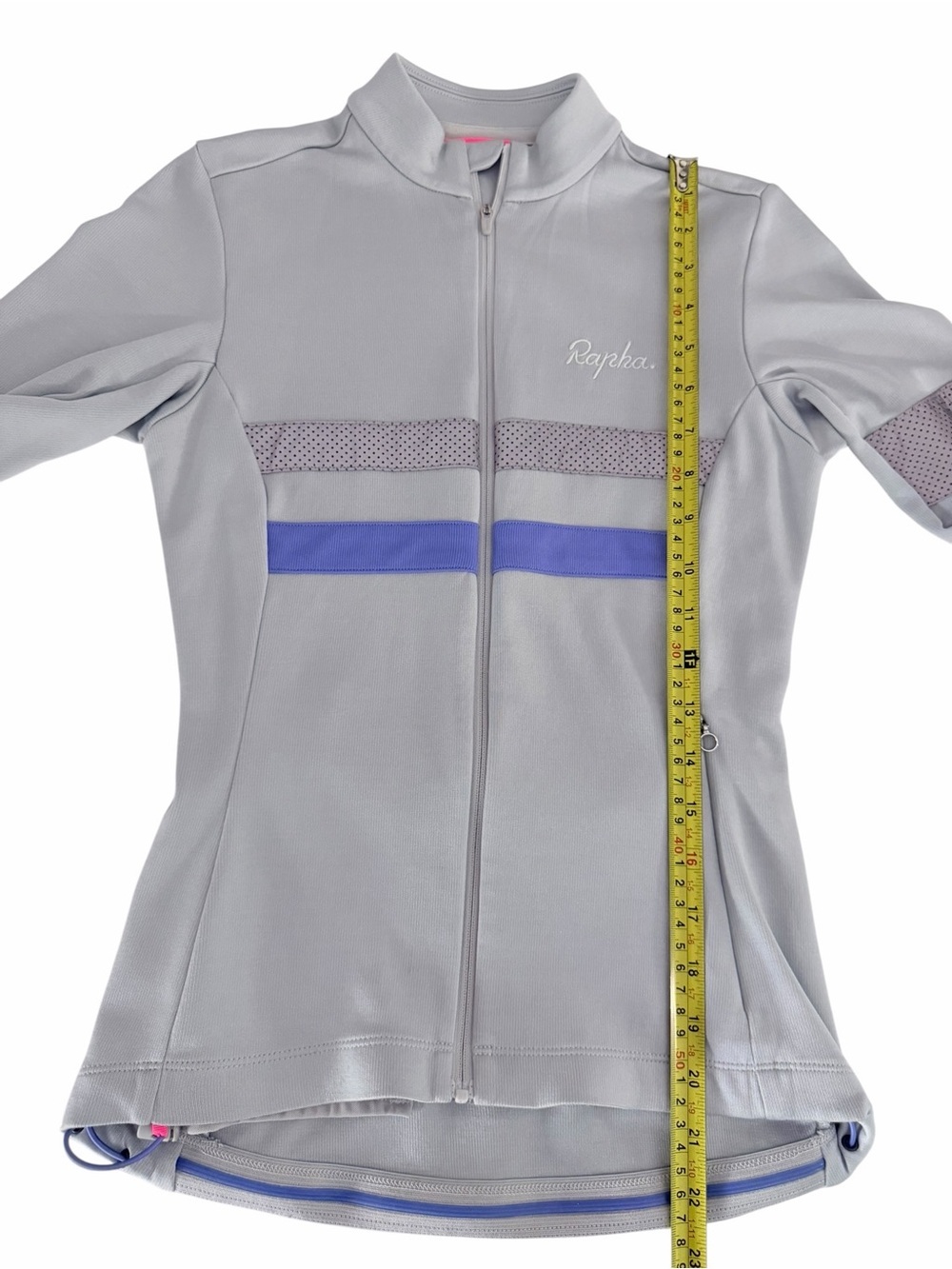 RAPHA Gray Brevet Merino Long Sleeve Cycling Jersey Reflective xs - Picture 14 of 15